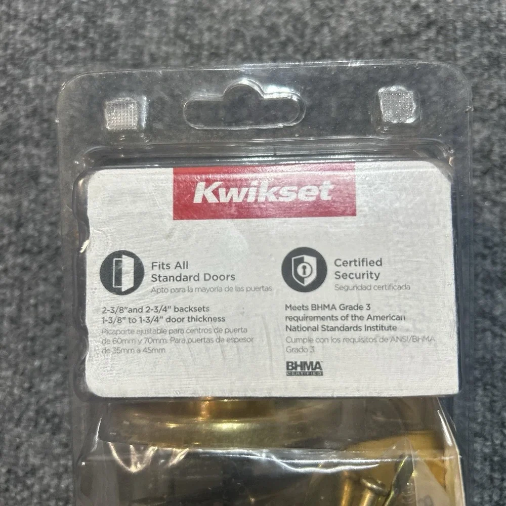 Kwikset polished brass